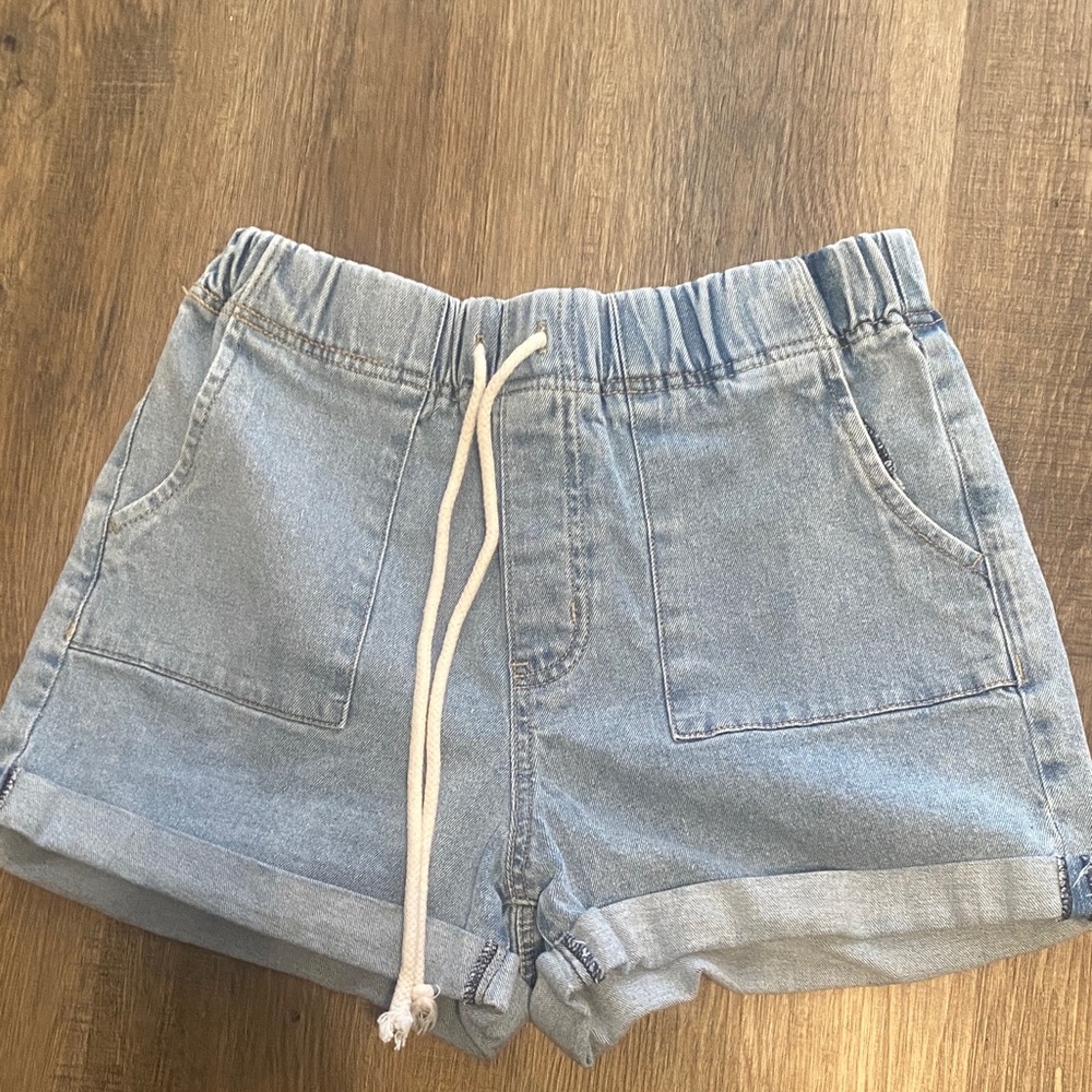 No Boundaries Light Blue Jean Shorts